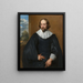 Portrait de Quintijn Symons - Antoine van Dyck — gerahmtes Bild an der Wand