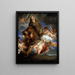 Sainte Rosalie interceding for the plague victims of Palermo - Antoine van Dyck — gerahmtes Bild an der Wand