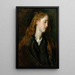 Studie eines jungen Frauengesichts - Antoine van Dyck — gerahmtes Bild an der Wand