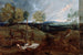 Landschaft bei Sonnenuntergang mit einem Hirten und seinem Herd - Antoine van Dyck — Ansicht des Kunstwerks