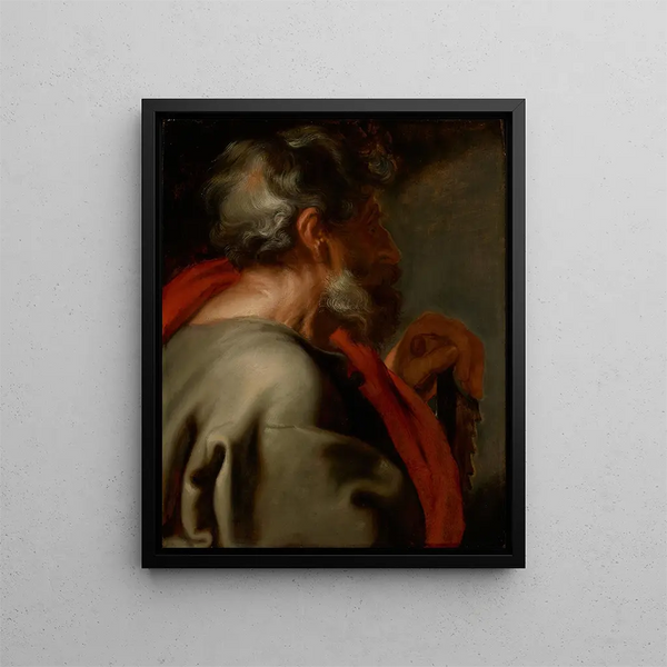 L'apôtre Simon - Antoine van Dyck — gerahmtes Bild an der Wand
