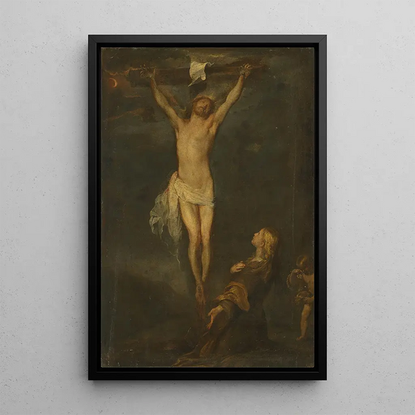 Reproduktion des Gemäldes Die Kreuzigung mit der heiligen Rosalie - Antoine van Dyck