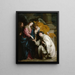 Die Vision des seligen Hermann Joseph - Antoine van Dyck — gerahmtes Bild an der Wand
