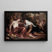 Vertumne und Pomone - Antoine van Dyck — gerahmtes Bild an der Wand
