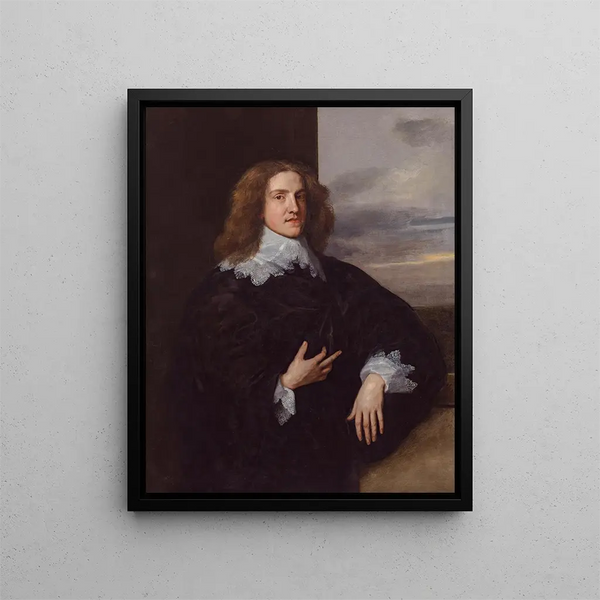 Junge Gentleman - Antoine van Dyck — gerahmtes Bild an der Wand