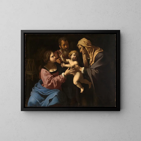 Sainte Famille - Antiveduto Gramatica — gerahmtes Bild an der Wand