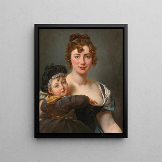 AntoineJean Gros - Portrait of Franoise Simonnier And Her Daughter.webp
