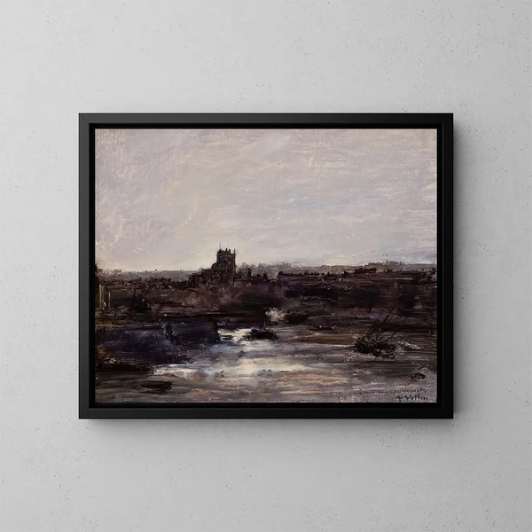 Dieppe - Antoine Vollon — gerahmtes Bild an der Wand