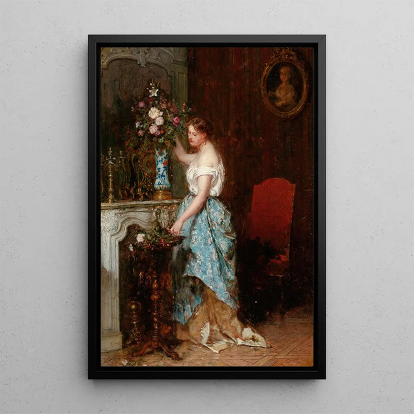 Arrangement du bouquet - Antoine-Émile Plassan — quadro incorniciato alla parete