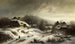 Landschaft eines verschneiten Dorfes - Anton Doll — Ansicht des Kunstwerks