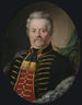 Portrait of a noble gentleman in hussar uniform - Anton Ebert — artwork view