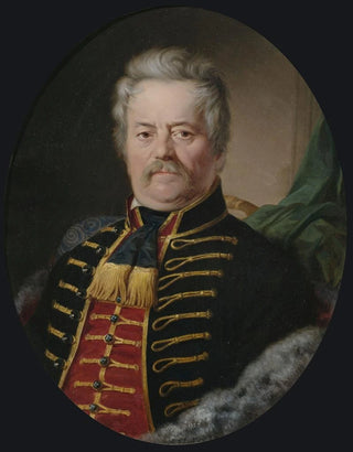 Anton Ebert - Bildnis eines vornehmen Herrn in Husarenuniform.webp