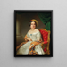 Portrait of Louise von Wertheimstein Vienna 1813-1890 née Biedermann - Anton Einsle — framed artwork on a wall