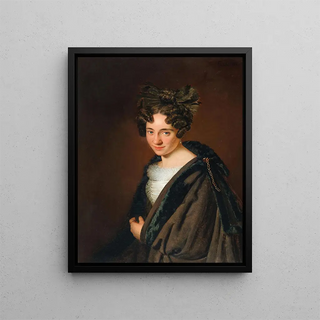 Anton Einsle - Portrait of a Young Lady with a Black Bow in her Hair.webp