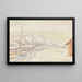 Snow Mountain Painting - Anton Emanuel Peschka — framed artwork on a wall