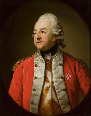 Anton Graff - Portrait of Johann N Schaffgotsch in a military uniform.webp