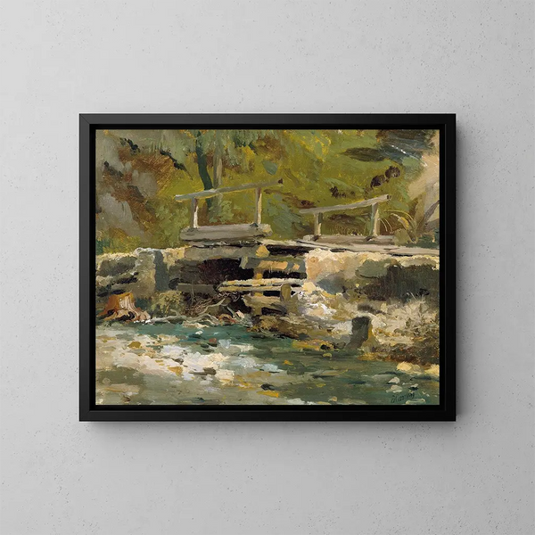 Pont de Bach - Anton Hansch — gerahmtes Bild an der Wand