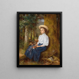 Anton Heinrich Dieffenbach - Rast im Wald.webp