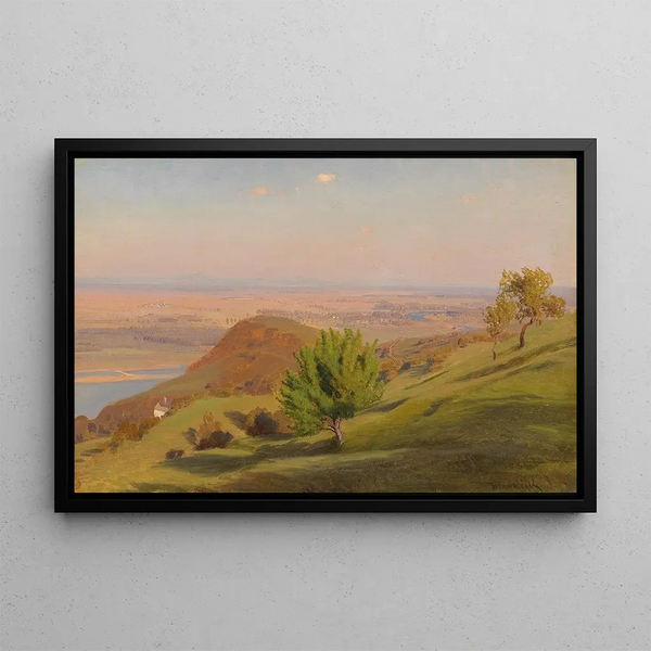 Anton Hlavacek - Danube Landscape near Vienna.webp