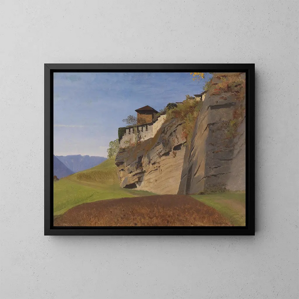 Richet sulla montagna dei Monaci a Salisburgo - Anton Hlaváček — quadro incorniciato alla parete
