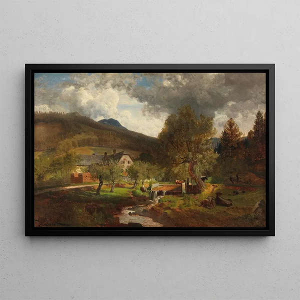 Anton Hlavacek - Scene of the Prein near Reichenau.webp