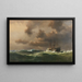Nach dem Sturm - Anton Melbye — gerahmtes Bild an der Wand