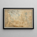Landschaft mit Bergen und Figuren - Anton Mirou — gerahmtes Bild an der Wand