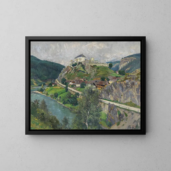 Der Sonnenburg - Anton Nowak — gerahmtes Bild an der Wand