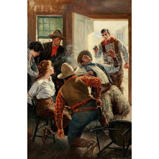 Anton Otto Fischer - Saloon Shoot Out.webp