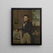 Selbstporträt - Anton Pierre Steyaert — gerahmtes Bild an der Wand