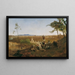 Vue de Rome depuis le Monte Mario - Anton Romako — gerahmtes Bild an der Wand