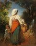Donna italiana con bambino alla fontana - Anton Romako — vista dell’opera