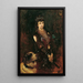 Imperatrice Elisabetta con cane San Bernardo - Anton Romako — quadro incorniciato alla parete