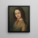 Portrait der Kindheit von Mélanie Deinhardstein - Anton Romako — gerahmtes Bild an der Wand