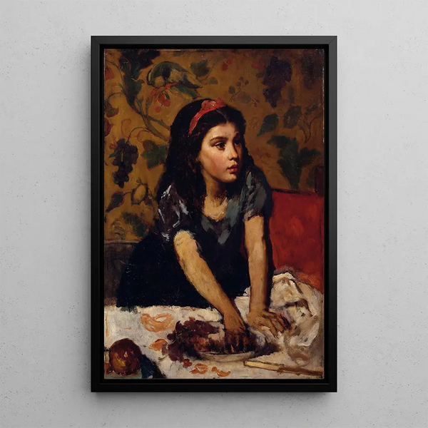 Anton Romako - Naschendes Mdchen.webp