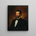 Portrait des Architekten Johann De Colle - Anton Romako — gerahmtes Bild an der Wand