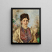 Portrait von Thérèse Büchner - Anton Romako — gerahmtes Bild an der Wand
