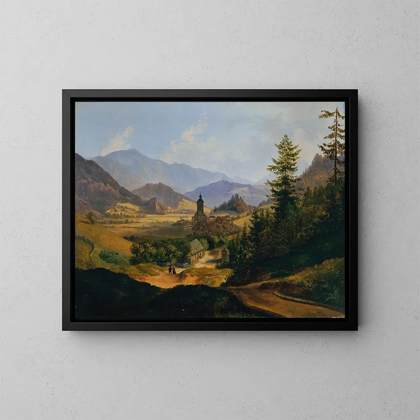 Der Berg Joseph bei Mariazell - Anton Schiffer — gerahmtes Bild an der Wand