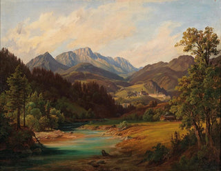Anton Schiffer - Landschaft Mit Kloster.webp
