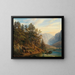 Partie vers Hallstatt après Obertraun dans le Salzkammergut - Anton Schiffer — gerahmtes Bild an der Wand