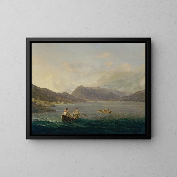 Lac alpin autrichien - Anton Schiffer — gerahmtes Bild an der Wand