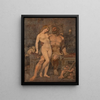 Anton Von Gegenbaur - Hercules And Omphale.webp