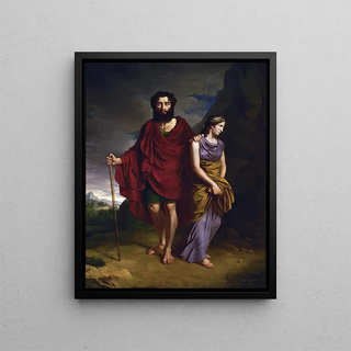 Antoni Brodowski - Oedipus And Antigone.webp