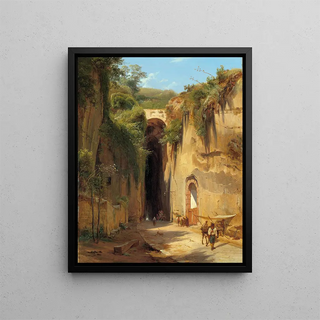 Antonie Sminck Pitloo - The Grotto of Posillipo at Naples.webp