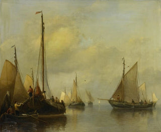 Antonie Waldorp - Fishing Boats on calm Water.webp
