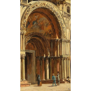 Antonietta Brandeis - Venice the Entrance to St Marks Basilica.webp