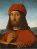 Ritratto di un uomo con berretto rosso e libro - Antonio de Saliba — vista dell’opera