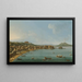 Neapel eine Ansicht der Riviera di Chiaia von Nordwesten mit dem Vesuv im Hintergrund - Antonio Joli — gerahmtes Bild an der Wand
