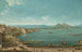 Neapel mit der Bucht von Santa Lucia und dem Vesuv im Hintergrund - Antonio Joli — Ansicht des Kunstwerks