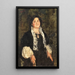 Portrait of a Lady - Antonio Mancini — framed artwork on a wall